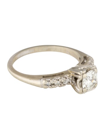 Engagement Ring Vintage 14K Diamond 6