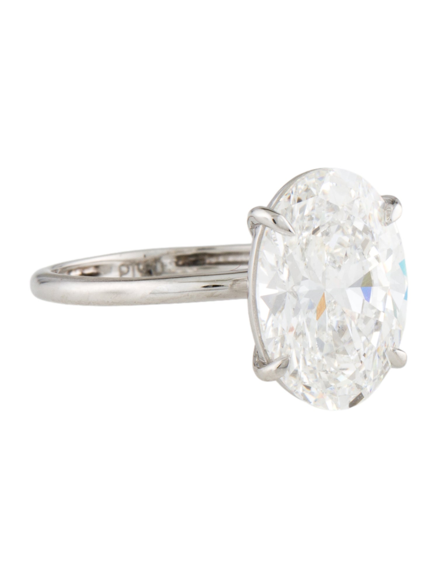Engagement Ring Platinum 4.01ct Lab-Grown Diamond Engagement Ring