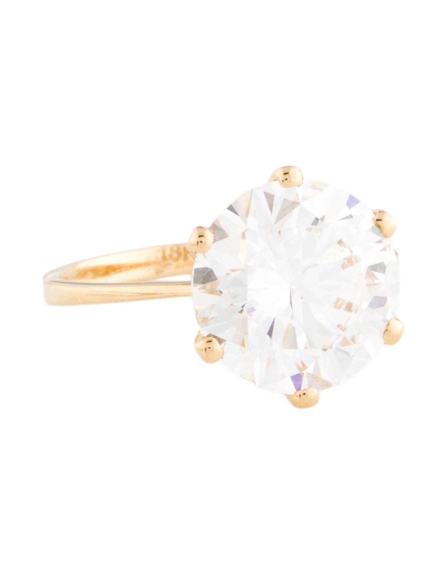 Engagement Ring 18K 5.01ct Lab-Grown Diamond