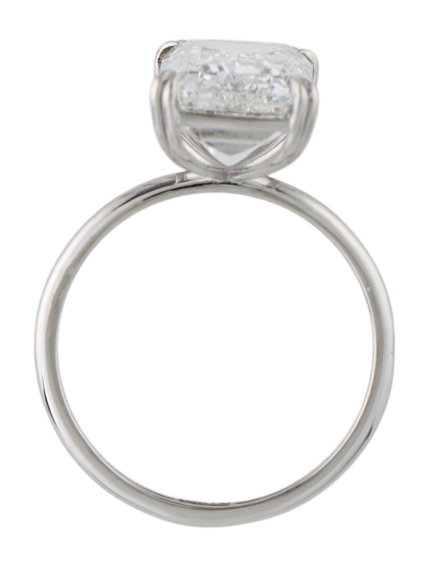 Engagement Ring Platinum 5.61ct Lab-Grown Diamond Engagement Ring