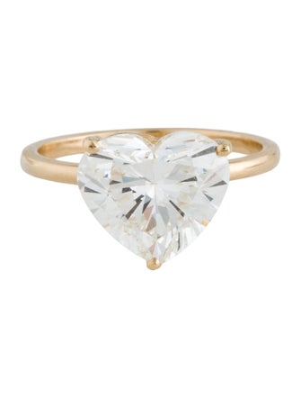 Engagement Ring  4.08ct Lab-Grown Diamond Solitaire Engagement Ring