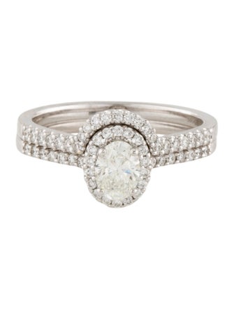 Engagement Ring 14K Diamond Wedding Ring Set