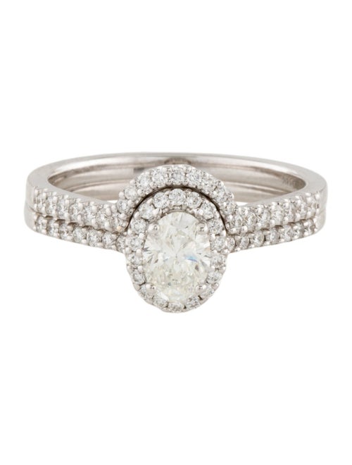 Engagement Ring 14K Diamond Wedding Ring Set