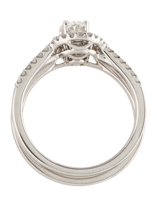 Engagement Ring 14K Diamond Wedding Ring Set