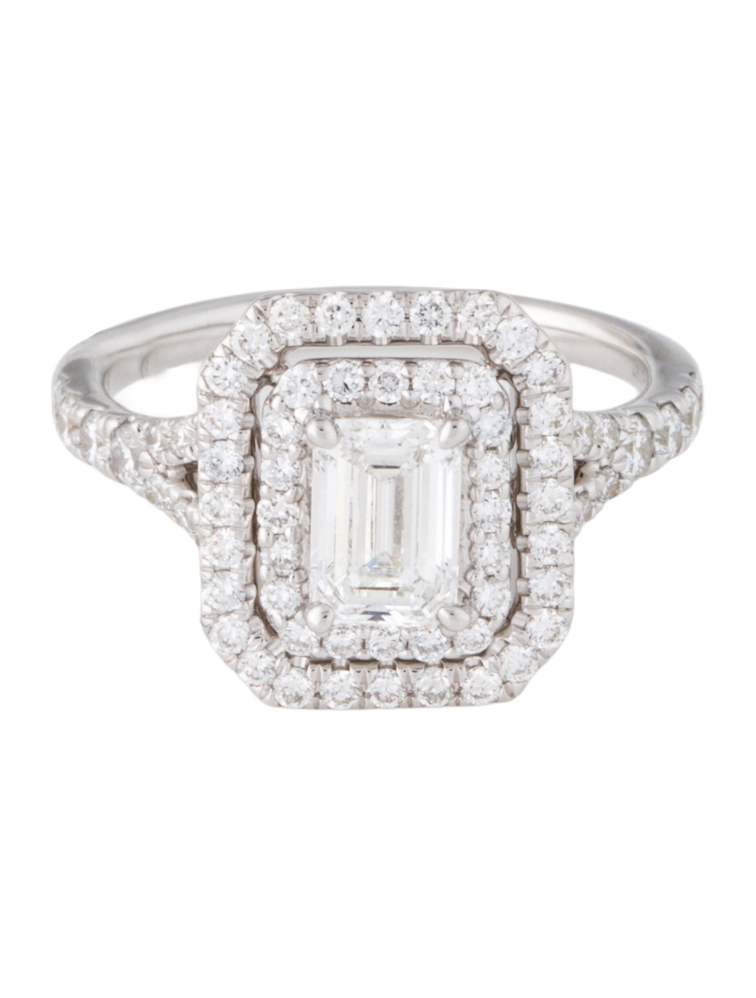 Engagement Ring Lab-Grown Diamond Double Halo Engagement Ring