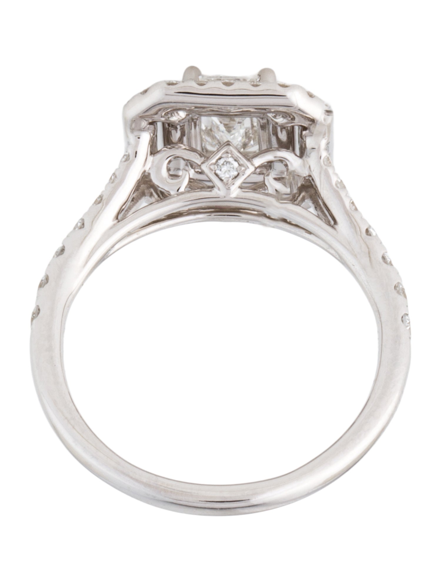 Engagement Ring Lab-Grown Diamond Double Halo Engagement Ring