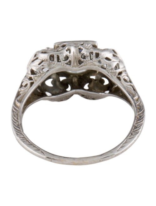 Engagement Ring Antique Diamond Three Stone Engagement Ring