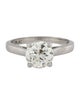 Engagement Ring Platinum 1.54ct Diamond Solitaire Engagement Ring