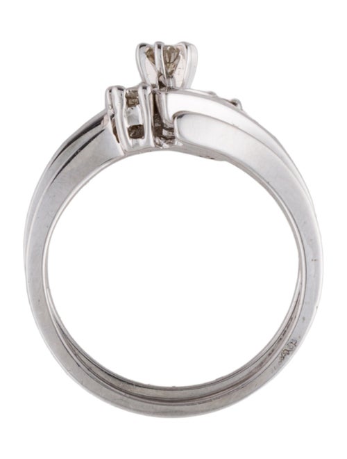 Engagement Ring 14K Bridal Engagement Ring Set