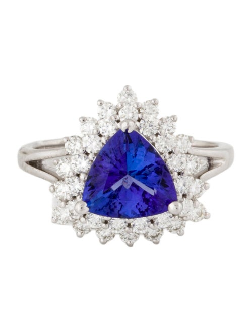 Engagement Ring 1.94ct Tanzanite & Diamond Engagement Ring