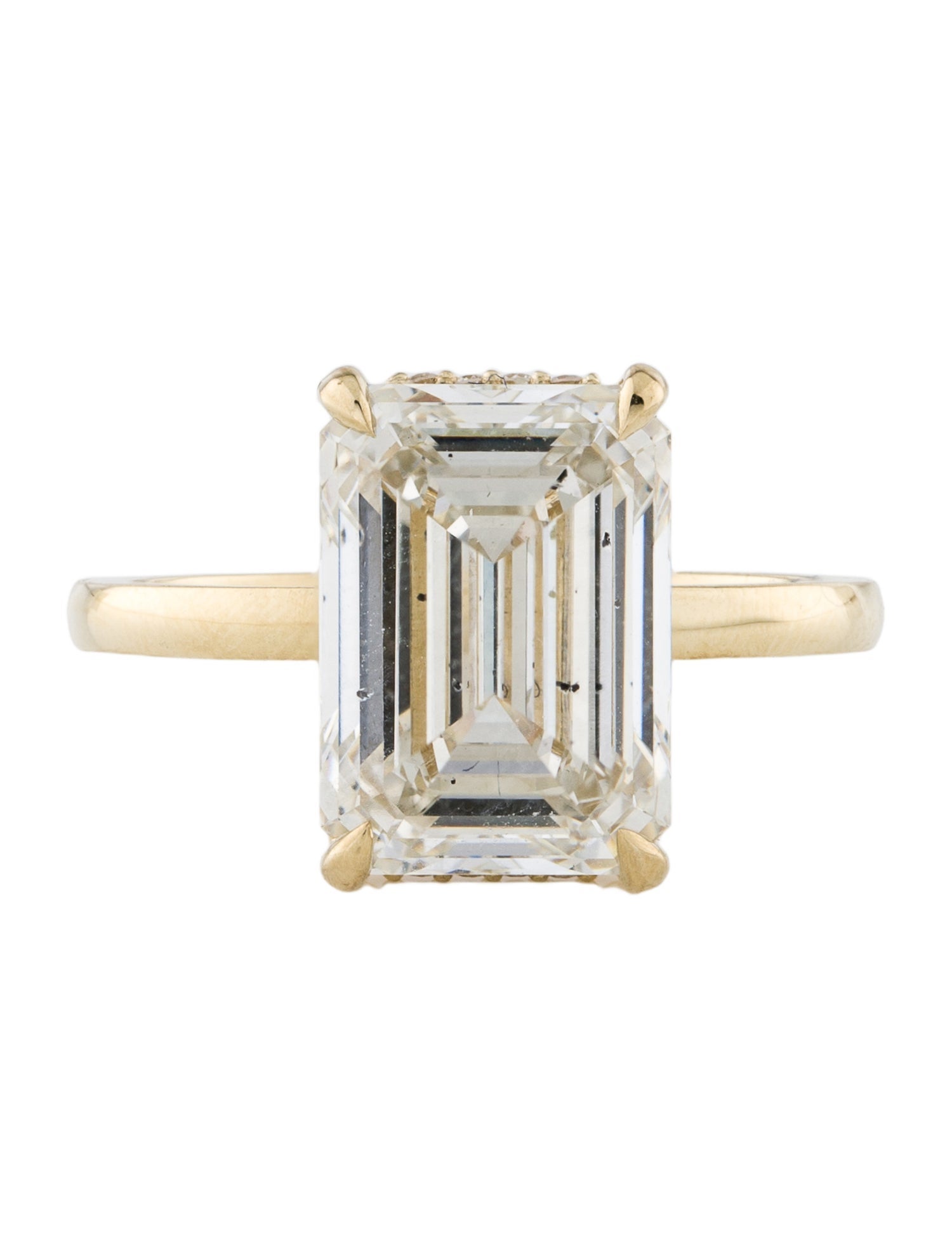 Engagement Ring 5.02ct Lab-Grown Diamond Hidden Halo Engagement Ring