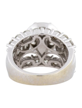 Engagement Ring 4.38ctw Diamond Cluster Engagement Ring