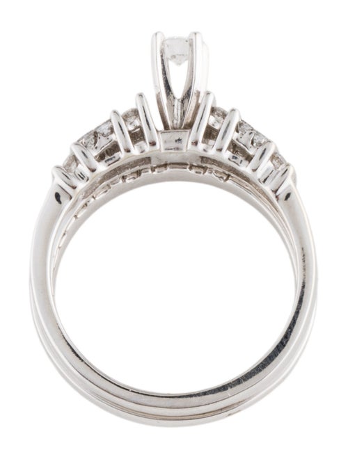 Engagement Ring 14K DIamond Bridal Ring Set