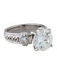 Engagement Ring Platinum 4.51cts Lab-Grown Diamond Engagement Ring