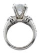 Engagement Ring Platinum 4.51cts Lab-Grown Diamond Engagement Ring