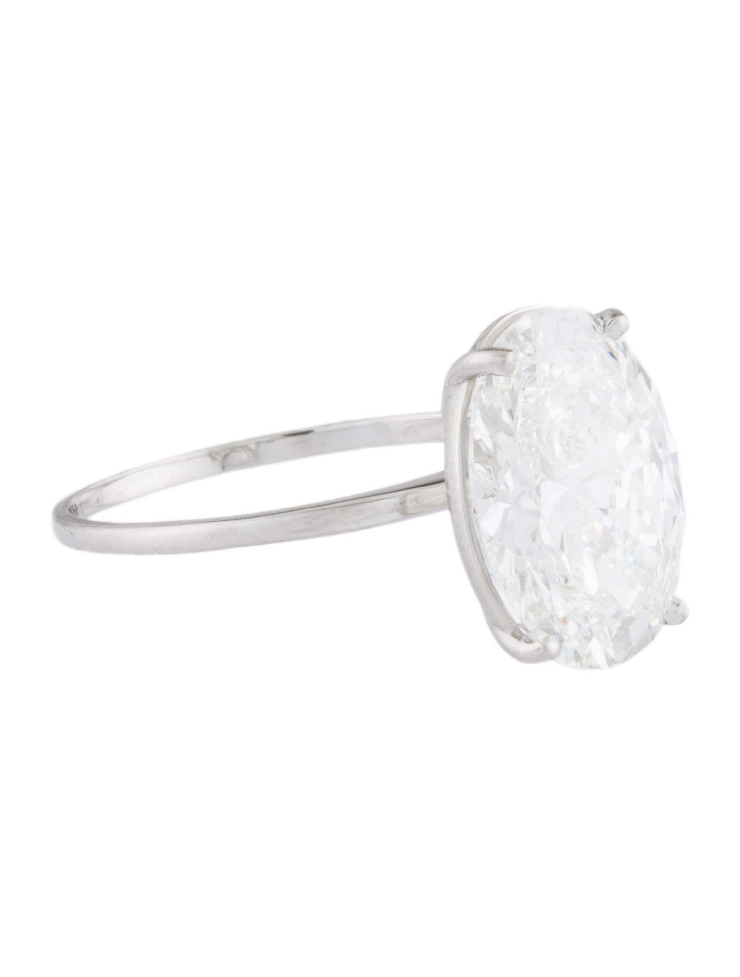 Engagement Ring Platinum 4.11ct Lab-Grown Diamond