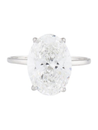 Engagement Ring Platinum 4.11ct Lab-Grown Diamond Engagement Ring