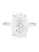 Engagement Ring Platinum 4.11ct Lab-Grown Diamond Engagement Ring