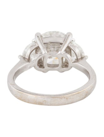 Engagement Ring 3.78ctw Lab-Grown Diamond & Earth-Mined Diamond Three-Stone Ring