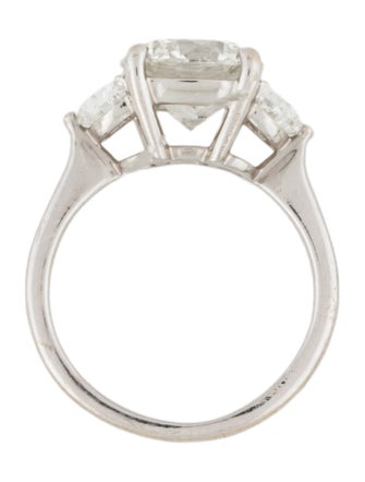 Engagement Ring 3.78ctw Lab-Grown Diamond & Earth-Mined Diamond Three-Stone Ring