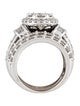 Engagement Ring 6.39ctw Diamond Cluster Engagement Ring