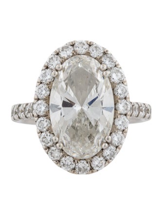 Engagement Ring 4.71ct Lab-Grown Diamond Halo Engagement Ring