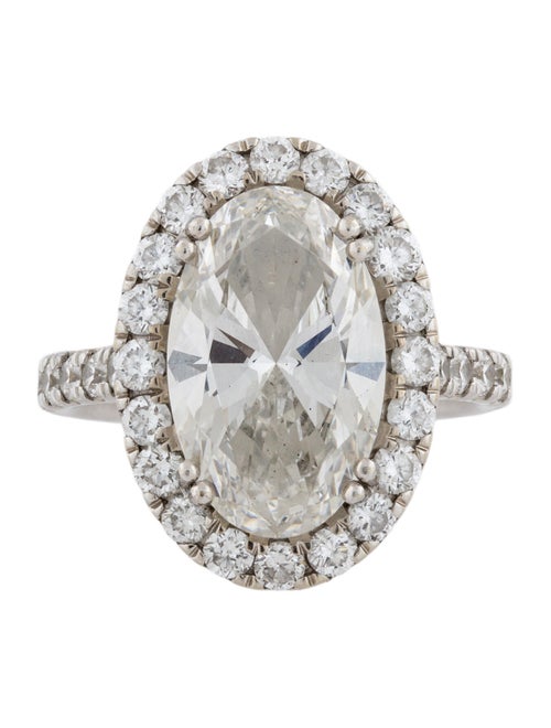 Engagement Ring 4.71ct Lab-Grown Diamond Halo Engagement Ring