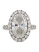 Engagement Ring 4.71ct Lab-Grown Diamond Halo Engagement Ring