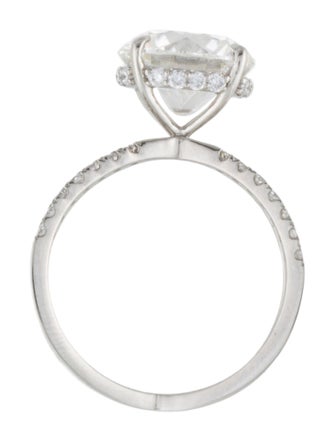 Engagement Ring Platinum 4.09ct Lab-Grown Diamond Engagement Ring