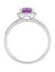 Engagement Ring Platinum 1.77ct Pink Sapphire & Diamond Engagement Ring