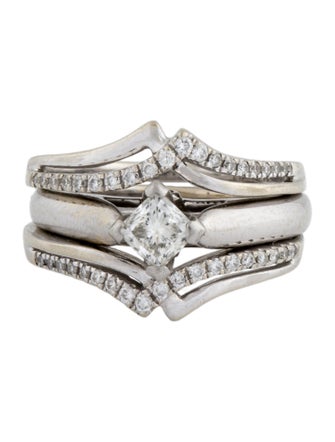 Engagement Ring 14K Diamond Wedding Set