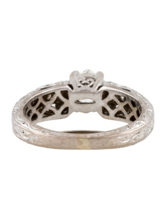 Engagement Ring Diamond Heart Filigree Engagement Ring