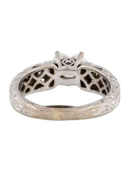 Engagement Ring Diamond Heart Filigree Engagement Ring