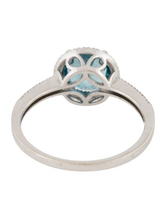 Engagement Ring 1.40ct Topaz & Diamond Engagement Ring