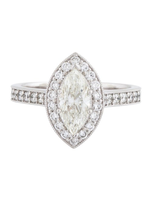Engagement Ring Diamond Marquise Halo Engagement Ring