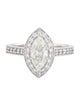 Engagement Ring Diamond Marquise Halo Engagement Ring