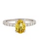 Engagement Ring 1.44ct Yellow Sapphire & Diamond Engagement Ring
