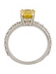 Engagement Ring 1.44ct Yellow Sapphire & Diamond Engagement Ring