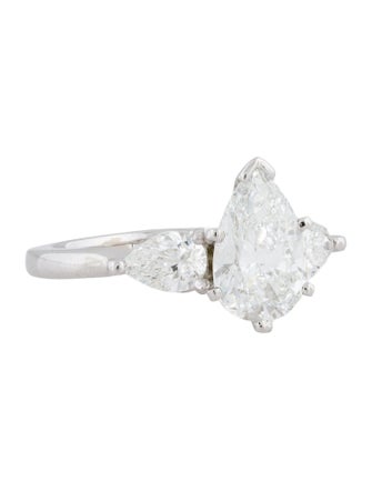 Engagement Ring Platinum 2.57ctw Three-Stone Engagement Ring