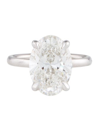 Engagement Ring 5.11ct Lab-Grown Diamond Solitaire Engagement Ring