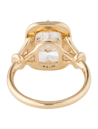 Engagement Ring 5.05ct Lab-Grown Diamond & Enamel Engagement Ring