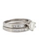 Engagement Ring Platinum Diamond Engagement Ring & Platinum Diamond Wedding Band Set