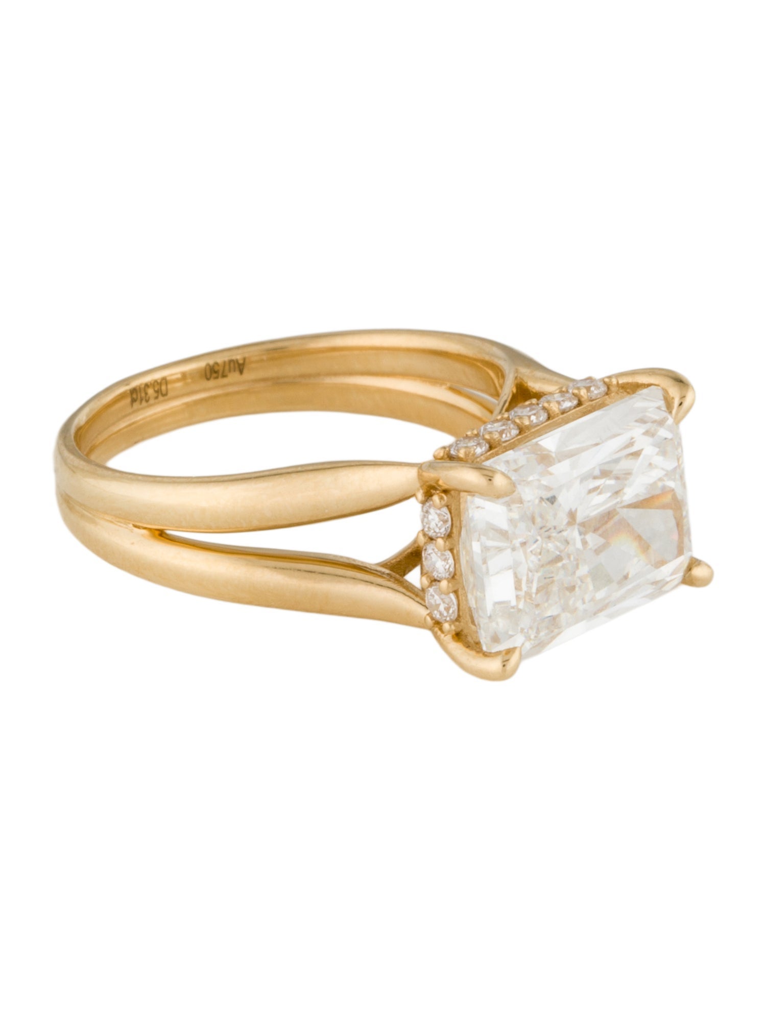 Engagement Ring 5.31ctw Lab-Grown Diamond Engagement Ring