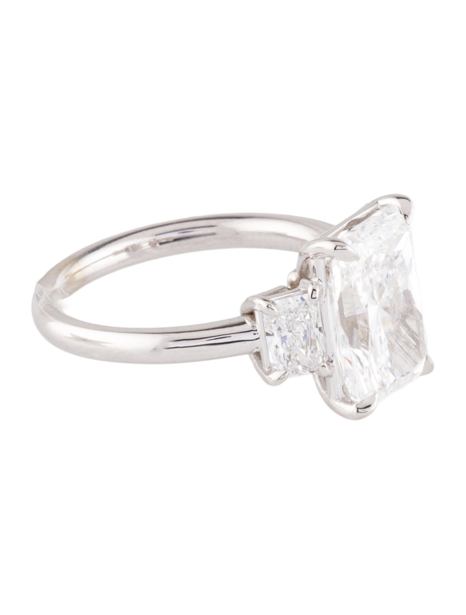 Engagement Ring 4.88ctw Three-Stone Lab-Grown Diamond Engagement Ring
