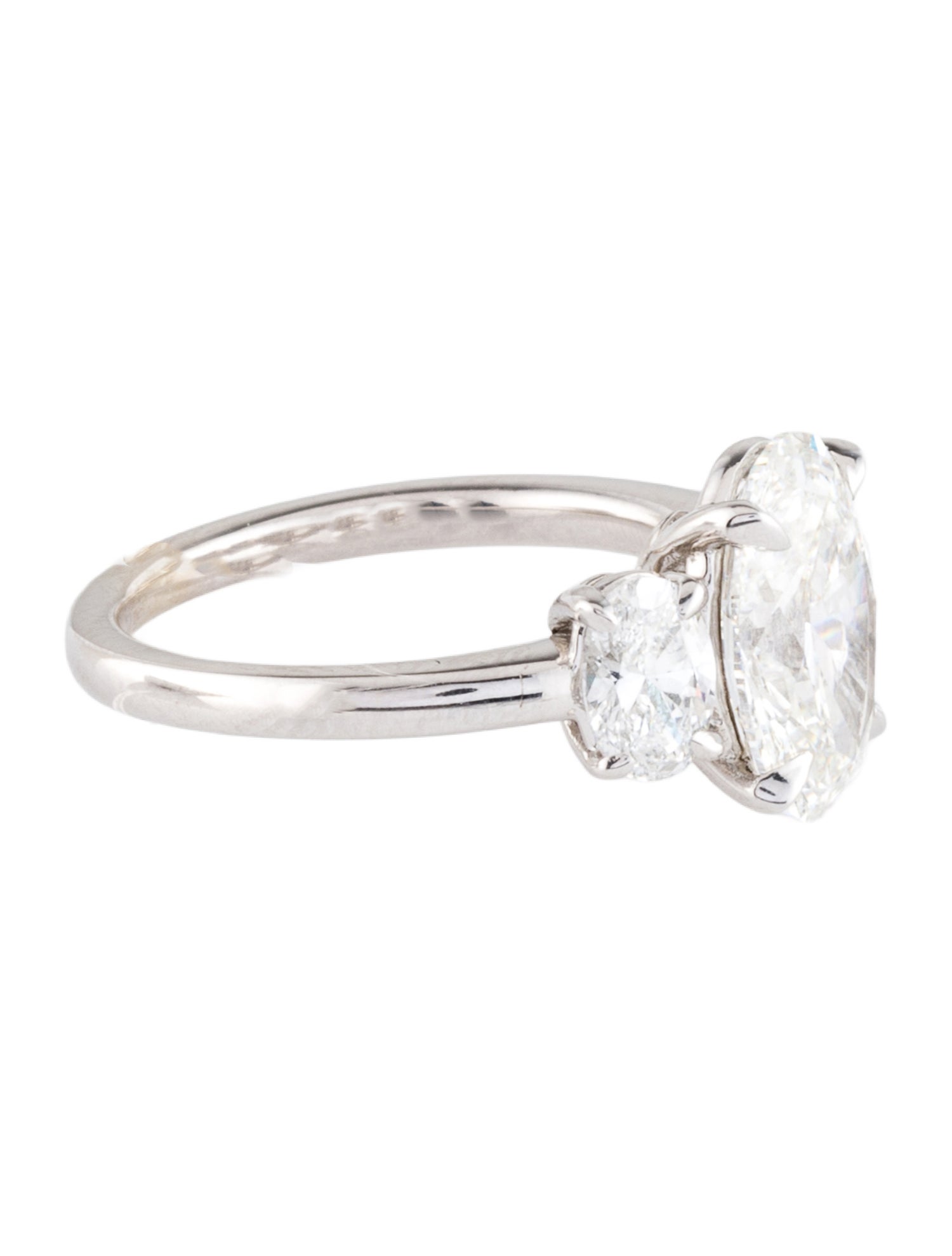 Engagement Ring 3.85ctw Three-Stone Lab-Grown Diamond Engagement Ring