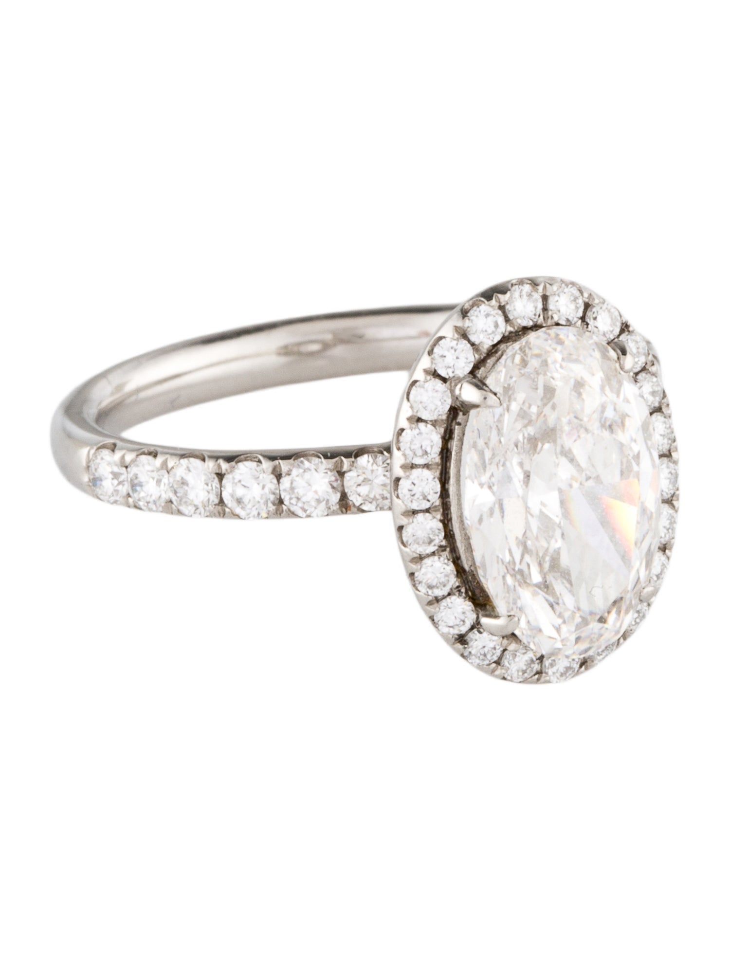 Engagement Ring Platinum 1.96ct Lab-Grown Diamond