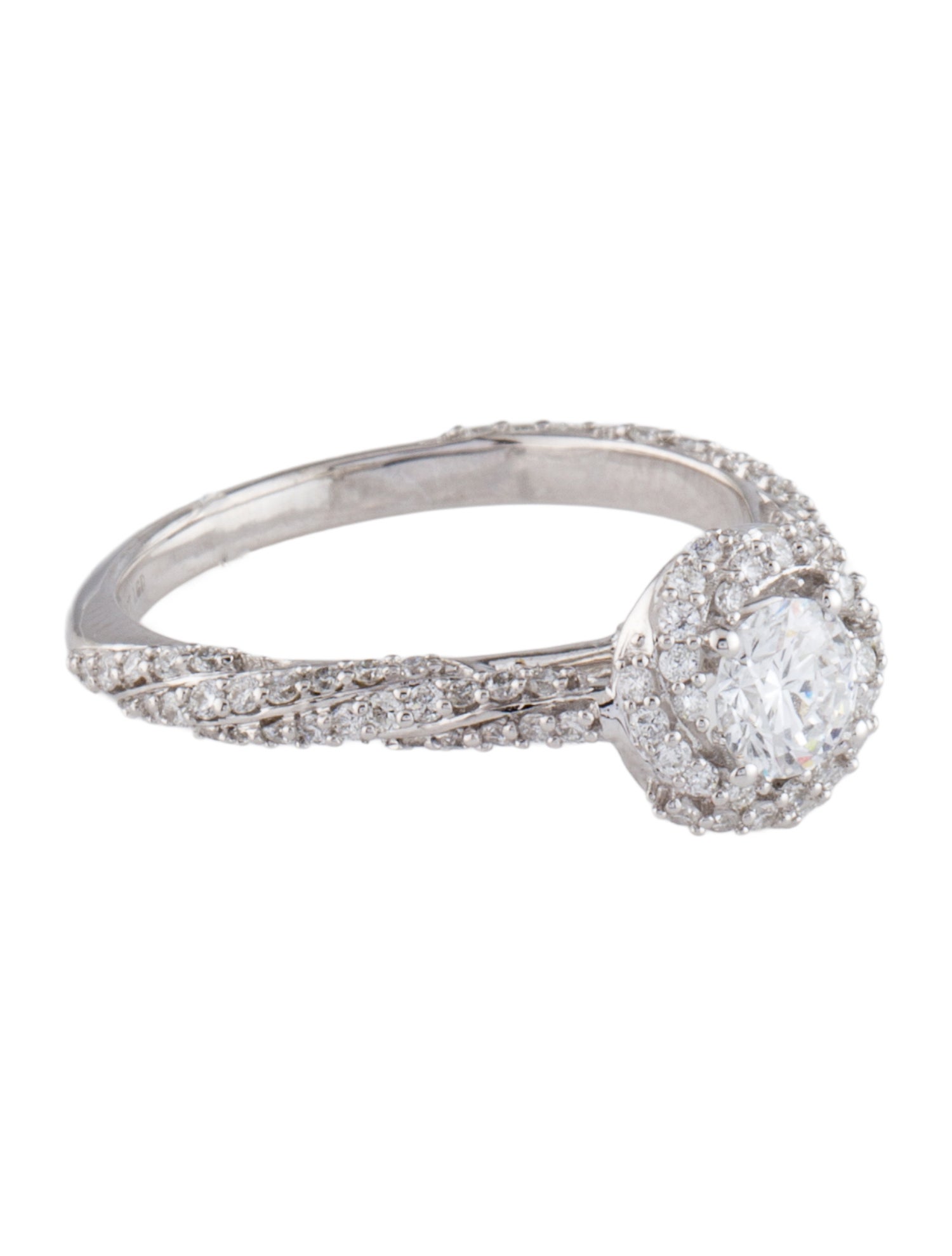 Engagement Ring Lab-Grown Diamond Pave Engagement Ring