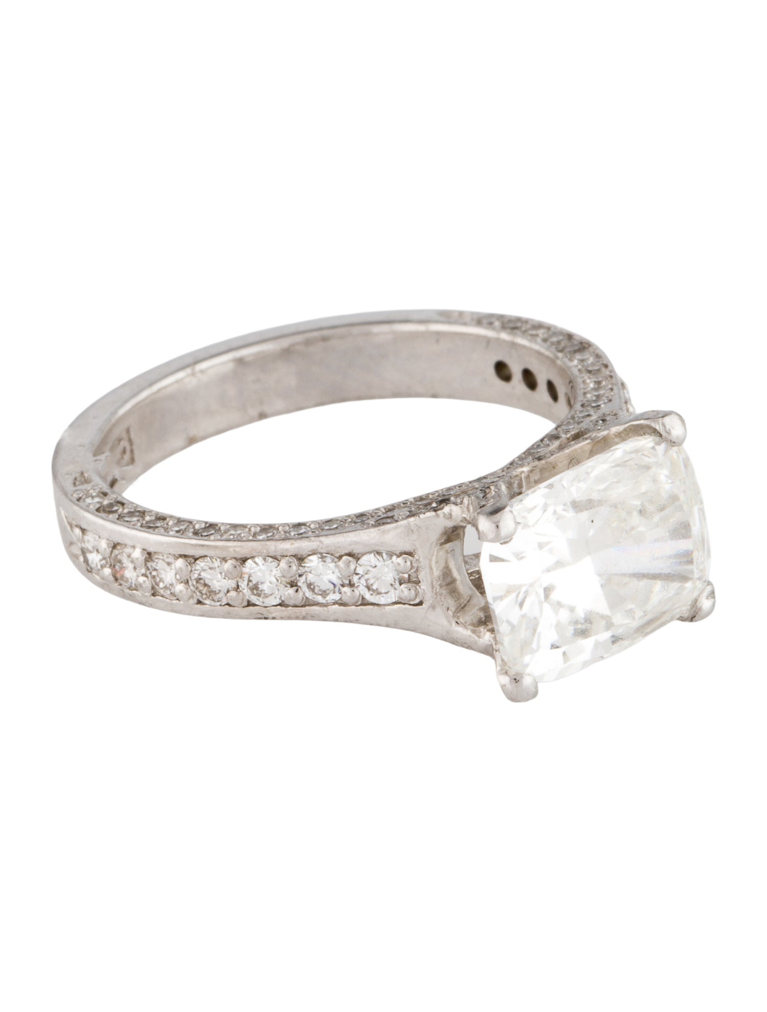 Engagement Ring Platinum 2.08ct Lab-Grown Diamond Engagement Ring