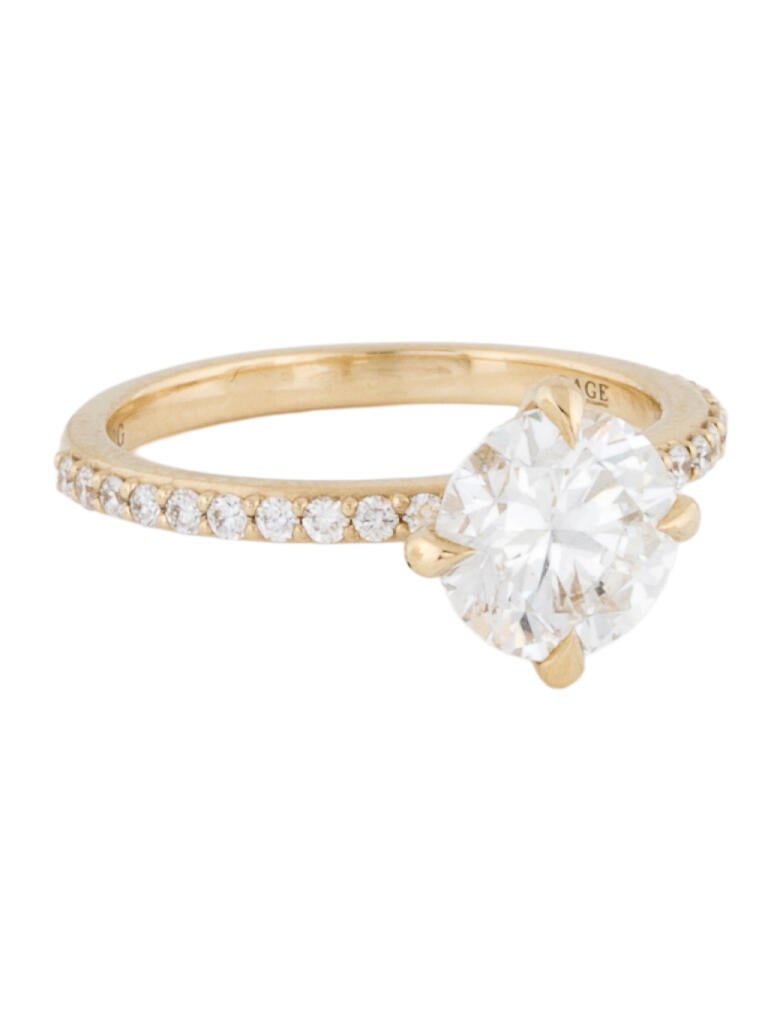 Engagement Ring 14K Lab-Grown Diamond