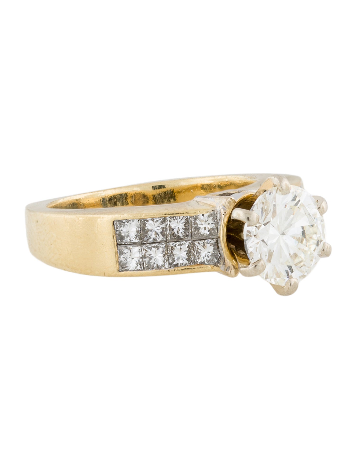 Engagement Ring 1.50ct Diamond Channel Solitaire